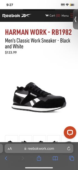 Reebok Mens Classic Steeltoe Work Sneakers