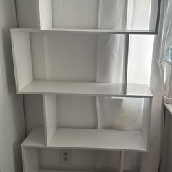 Bookshelf, 5-Tier Bookcase, Tall Display Shelf