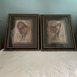 Vintage Home Interiors Retired Animal Prints 