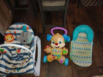 Baby Gear Bundle – Jumperoo, Walker, Bouncer & Bather (Great Condition!) Best Offers Accepted