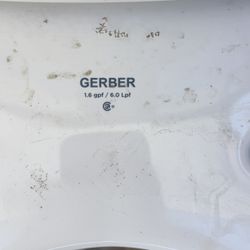 Free! GERBER TOILET 1.6 GPF/6.0 LPG