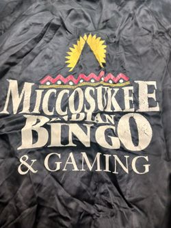 Miccosukee Indian Bingo vintage Bomber jacket size L