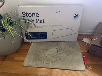 Stone bath mat