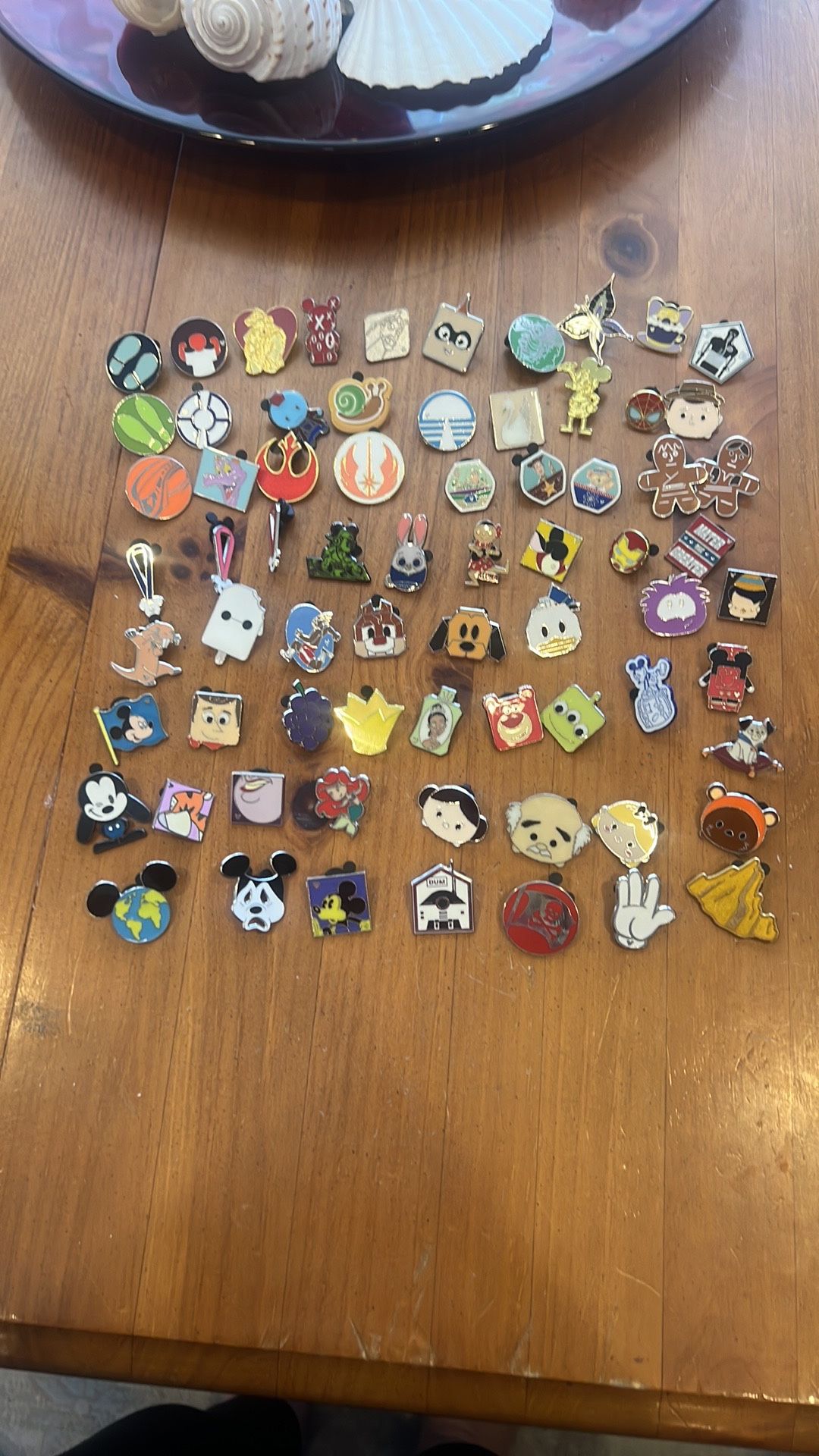 New Disney Pin Bundle Of 60 Different Pins