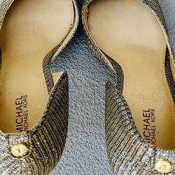 Michael Kors Metallic Gold Heels — Size 9.5 (Brand New)
