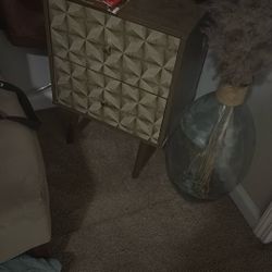 2 Bedside Drawers , Open Sign, Black Mirror And Dresser Set 