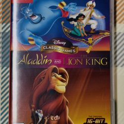 Disney Classic Games: Aladdin and the Lion - Nintendo Switch Tested/Works Y109