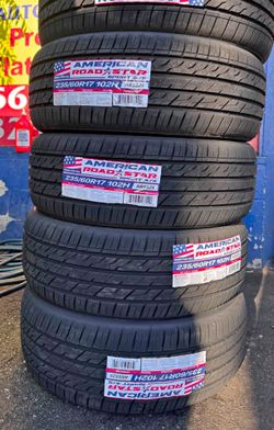 235/60/17 American vendo un set de llantas nuevas con 50,000 millas de garantía ✅🤩I am selling a set of new tires with a 50,000 mile warranty ✅
