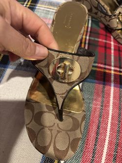 Ladies size 11 coach wedge