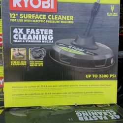 RYOBI 12"IN SURFACE CLEANER LIKE NEW 