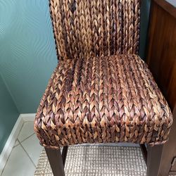 Counter Height Seagrass Dining Chairs