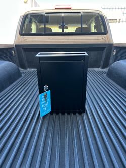 Black Wall Mount Mailbox, Steel, Locking