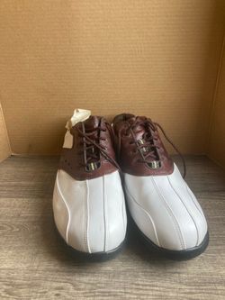 FootJoy SuperLites  White /Brown Golf Shoes size 11