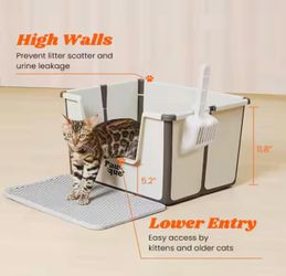 Portable cat potty pan
