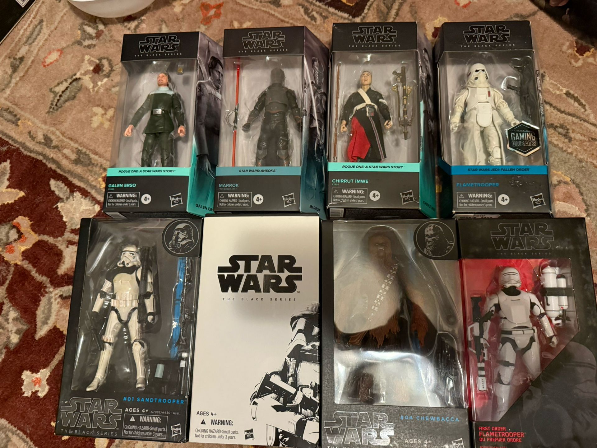 Star Wars Black series 6” Figures. New.