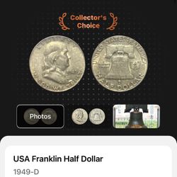 1949 D - USA Franklin Half Dollar
