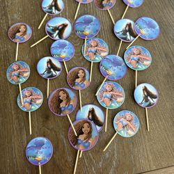 Live Action Little Mermaid Cupcake Toppers