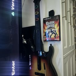 Guitar Hero Guitar And Game PS2