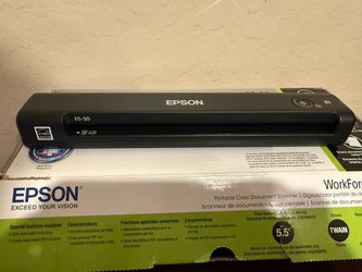 Epson ES-50 WorkForce Portable Document Scanner - Black