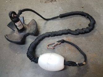 Boat Anchor With Bungee Line
