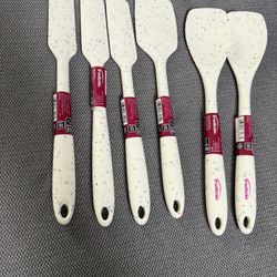 Trudeau Confetti Patterned Silicone 11" Spoon Spatula 5$ ea.