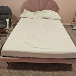 Queen Bed Frame + Mattress
