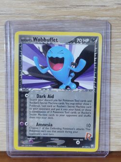 Rocket's Wobbuffet #47/109 Pokemon card from the 2004 EX Team Rocket Returns