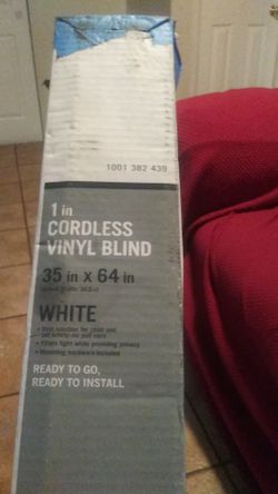 1in cordless vynyl blind