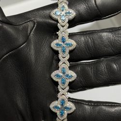 Moissanite Clover Bracelet Star Bracelet Custom Diamond Iced out Men’s Handset Bracelet 