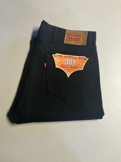 Levi’s 501 all black+black stitching size 38x30