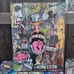 Original Street Art Style Canvas Artwork SIGNED Will Work With Any Budget