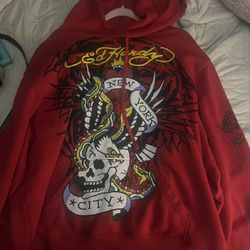 Ed Hardy Red Hoodie