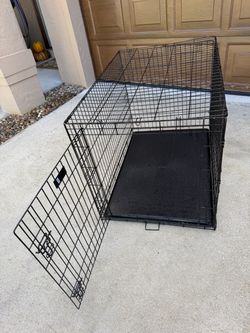 MidWest iCrate 42-Inch Metal Dog Crate - Folding Wire Pet Kennel XL (42" x 28" x 30")