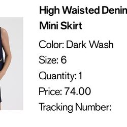 Express High Waisted Denim Horsebit Mini Skirt