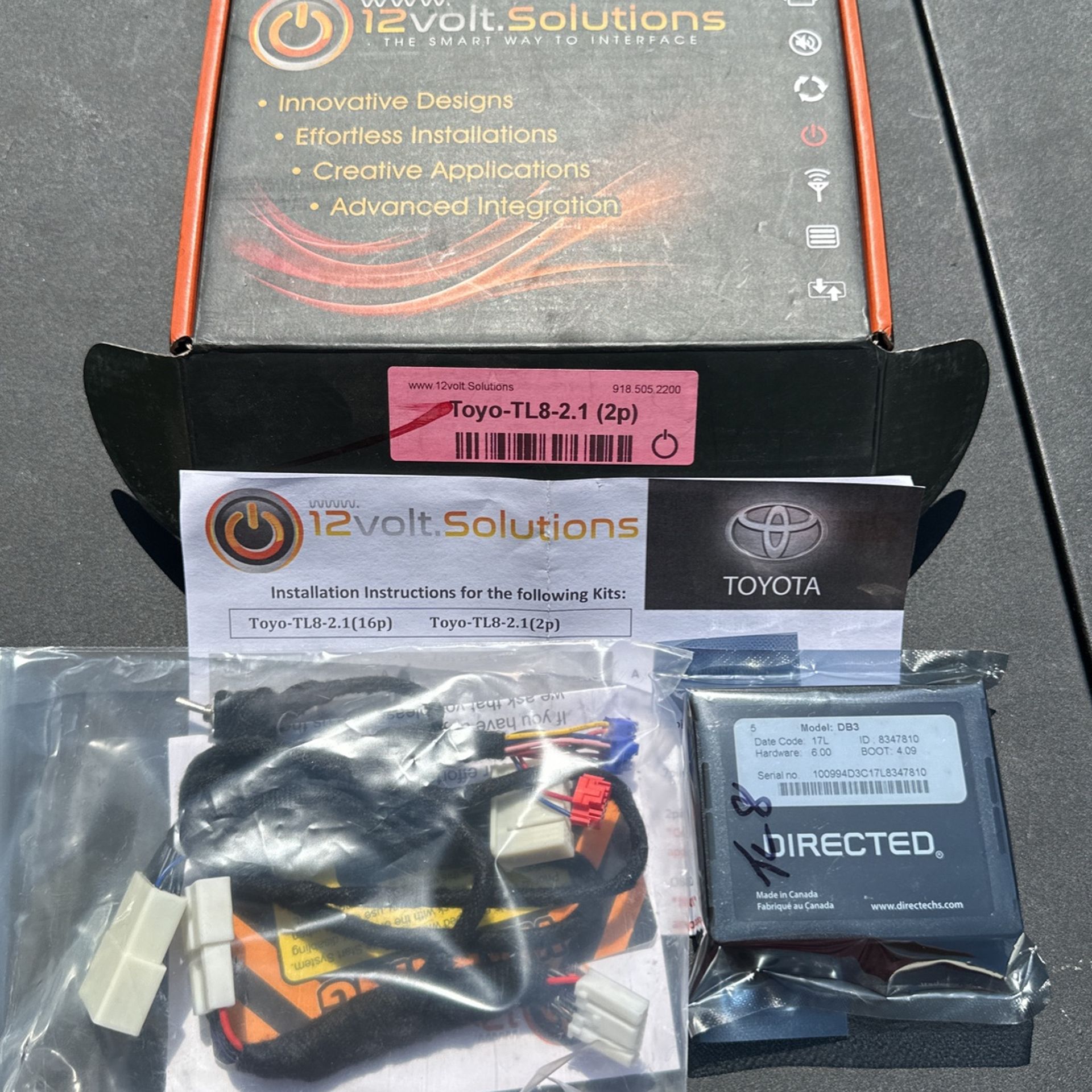 12V Solutions Tacoma Remote Start Plug N Play Push Button Start Version