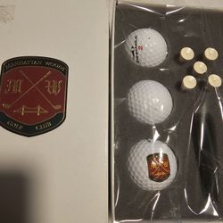 $15.00 - Manhattan Woods Golf Club Players Kit Pinnacle Balls Set!  NEW/Original Box!