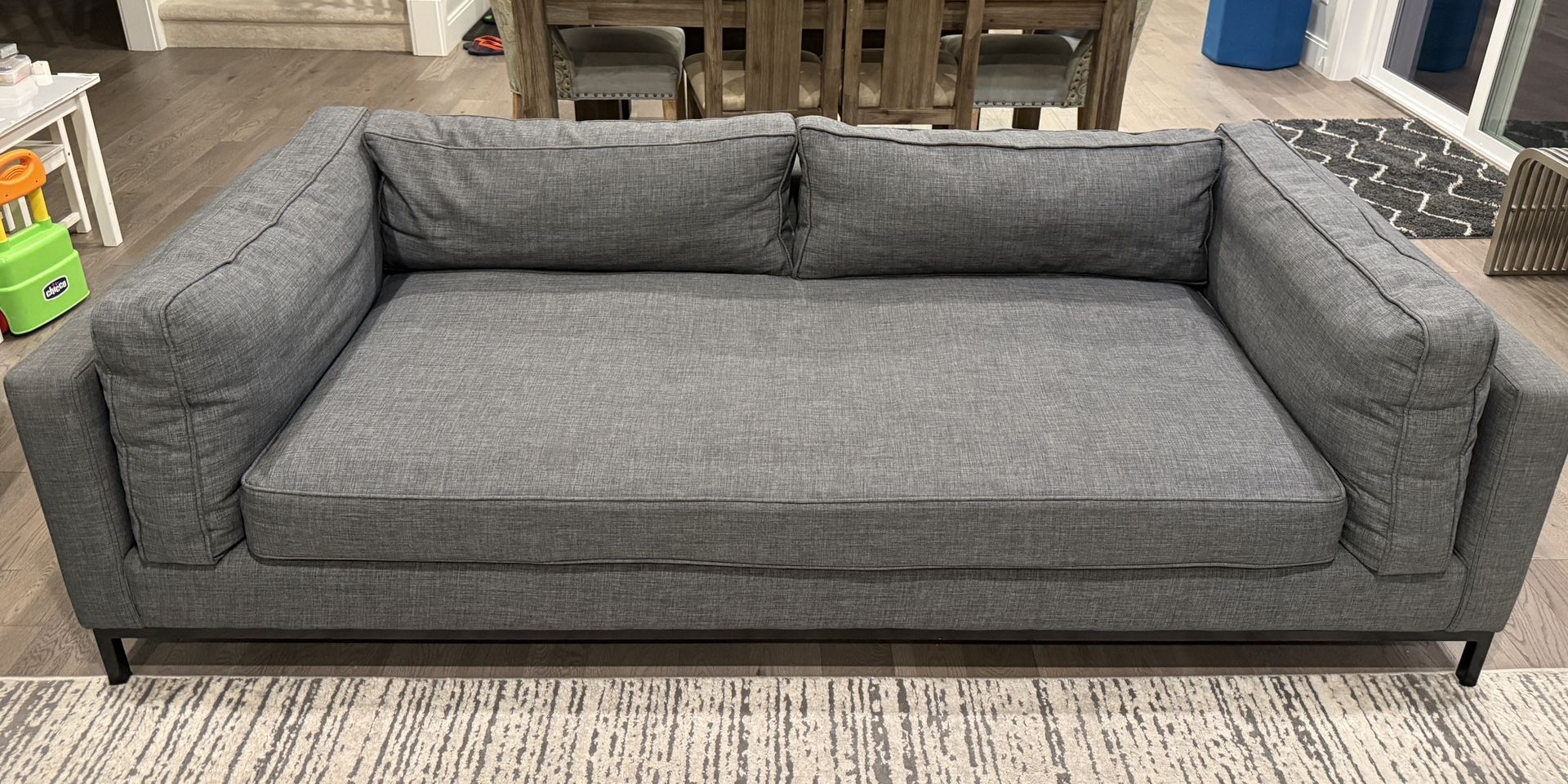 Modern Gray Sofas (Set of 2)