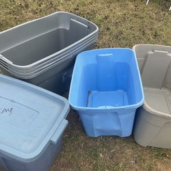 Five Storage Bins Without Tops , But One All For $15. (NO SHIPPING)