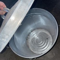Metal Trash Can