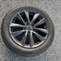 1— 215/55r17 5x4.5 5x114.3 Stock G35 G37 Q50 350z Altima Camry Civic Accord Wheel Rim Good 80% Treads Tire!!!