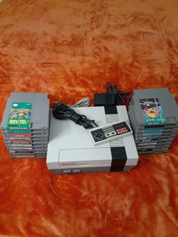 Nintendo NES Console with Games