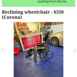 Wheelchair with tilting back rest