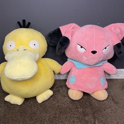 Rare Pokémon Build A Bear Psyduck & Snubbull