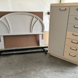 Matching Bedframe And Dresser Set