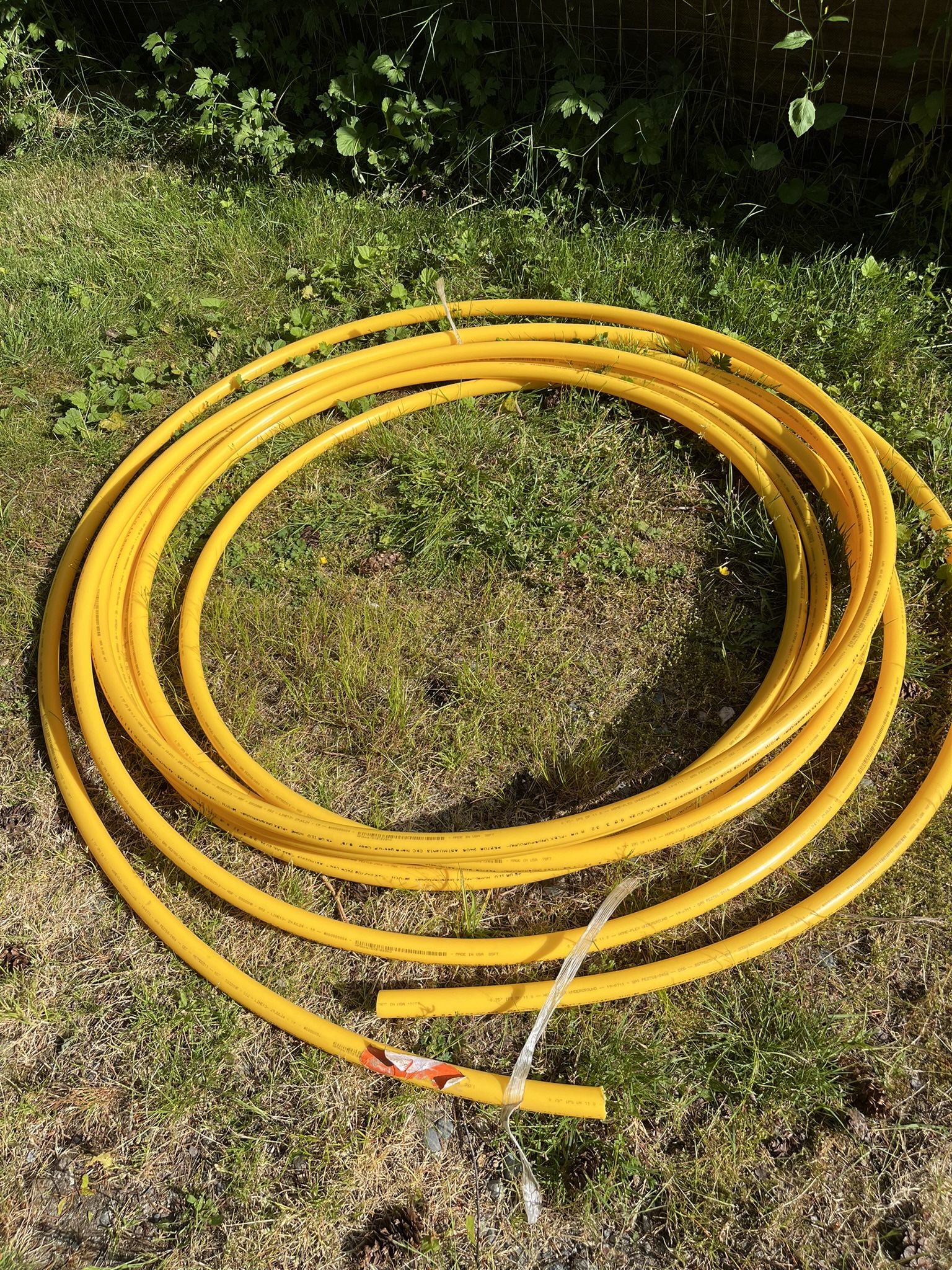 About 70ft gas Line