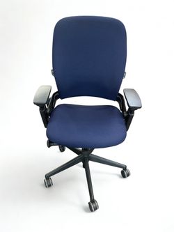 Navy Blue Steelcase Leap V2 Office Chairs