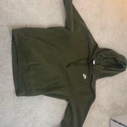 olive green nike hoodie 
