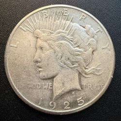 1925 Peace Silver Dollar Circulated 