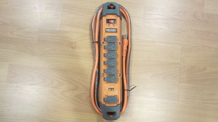 8 ft. Cord 6-Outlet 2 USB-A 2100J Surge Protector