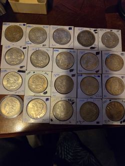 Silver dollars $90 each or trade for old pocket watches